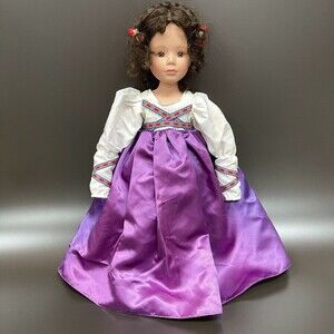 1992 Susan Wakeen Snow White Doll Company Girl Brown Hair Brown Eyes 19 1/2 High